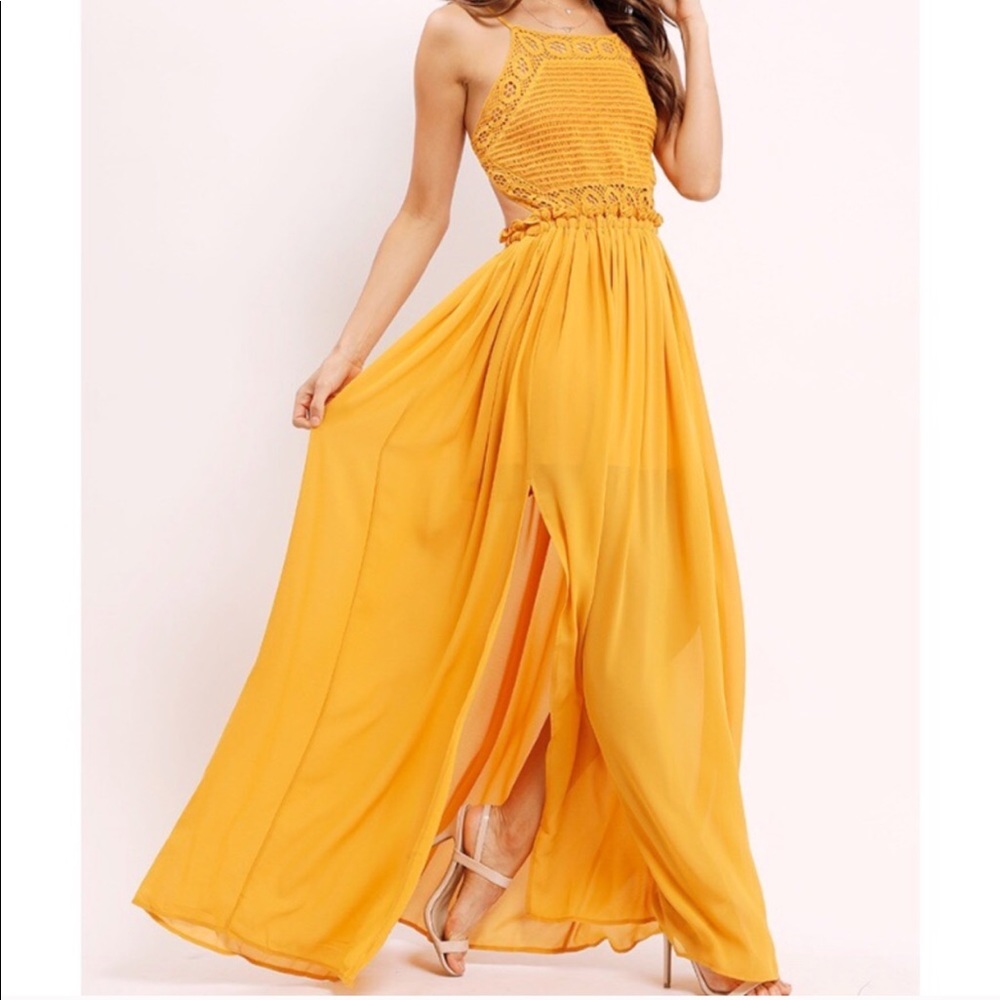 Boho maxi crochet dress!